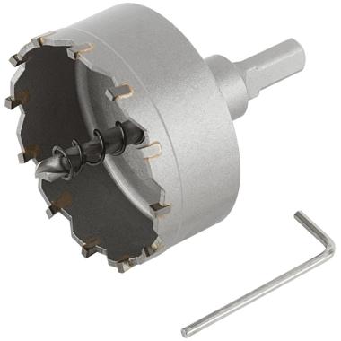 Коронка кольцевая с карбидными вставками Профи (для отверстий в нержавеющей стали) 64 мм, ФИТ