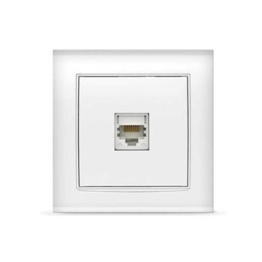 Розетка компьютерная "Бриллиант"белый UNIVersal
