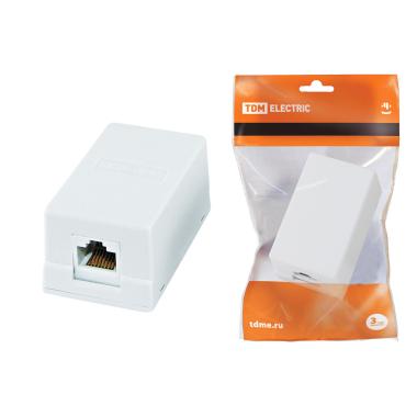 Розетка компьютерная 1хRJ45 TDM