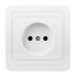 Розетка "Марс"1СП с/з белый Smartbuy