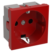 Розетка "Праймер"1СП 2модуля(для кабель-канала) красный IEK