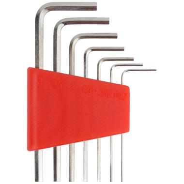 Ключи шестигранные crv 7 шт. ( 0,7-3,0 мм ) в пластиковом держателе ФИТ