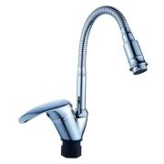 Смеситель для кухни шар. с гибким регулирующим изливом,ВЫВОД, Омега D 40, 587022, Антей