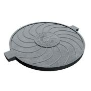 Крышка чугунного люка б/у