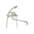 Смеситель для ванны с изливом S-38 см, 2 рукояти, перекл.душа 314510, Gota Rocio