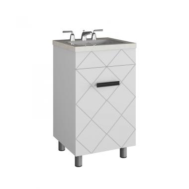 Подстолье Куба 500 (1 дверь) белый, под ум.Фостер 50 Gota Rocio,