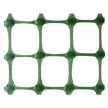 Сетка, Заборная решетка ПВХ,1,5*20м, 45х45мм, Д- 0,8мм,(Зеленый)