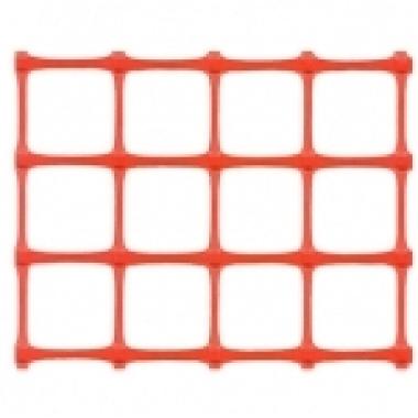 Сетка, Аварийное ограждение 1.3*25м, 40х45мм, Оранжевый