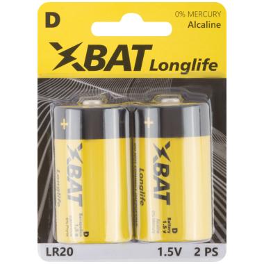 Батарейка щелочная, 1,5 В, тип d, 2 шт., ПОШТУЧНО