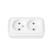 Розетка-колодка 2гн б/з Белый
