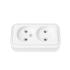 Розетка-колодка 2гн б/з Белый