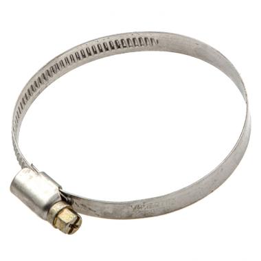 Хомут металлический 60-80 мм, 9мм, НЕРЖ.сталь, болтовое крепление 50шт/уп (ПОШТУЧНО), Сибртех