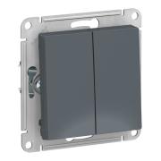 Выключатель "Atlasdesign" 2СП Грифель под рамку Schneider Electric