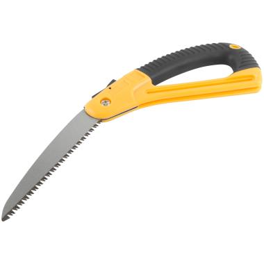 Ножовка садовая 180 мм складная, мелкий каленый зуб, 3D заточка, FIT