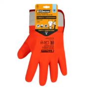 Перчатки "Стойкость к загрязнениям: СЕВЕР", хлопок+полиэстер, покрытие SandyPVC, Fiberon, 11(XXL)