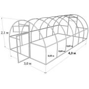 Теплица УСИЛЕННАЯ каркас 4*2*3м труба 25*25*1,5