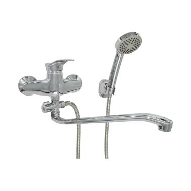 Смеситель д/ванны шар. с изливом S-40см. перекл.душа G155610 d40 Toledo Gota Rocio