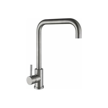 Смеситель д/кухни шар. с высоким изливом Булат нерж.сталь 511515 Антей