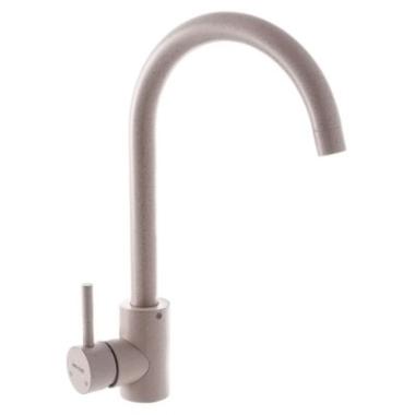 Смеситель д/кухни шар. с высоким изливом Булат нерж.сталь цвет бежевый 511512 Антей