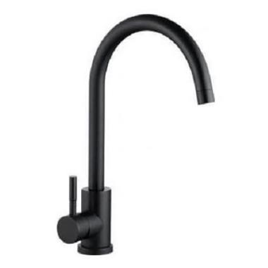 Смеситель д/кухни шар. с высоким изливом Булат нерж.сталь цвет черный 511511 Антей