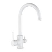 Смеситель д/кухни шар. с доп.выходом д/питьев. воды G351-212 Special цвет белый Gota Rocio