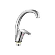 Смеситель д/кухни шар. с высоким изливом, ВЫВОД, креп.гайка Лига 597027 d35 Антей