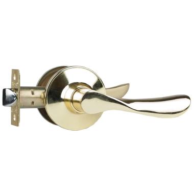 Ручка-защелка TRODOS ЗВ3-05 б/ключа, б/фиксатора Золото