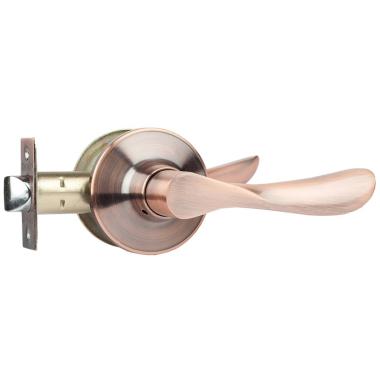 Ручка-защелка TRODOS ЗВ3-05 б/ключа, б/фиксатора Медь