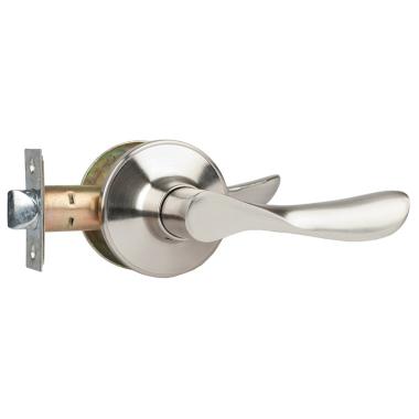 Ручка-защелка TRODOS ЗВ3-05 б/ключа, б/фиксатора Никель