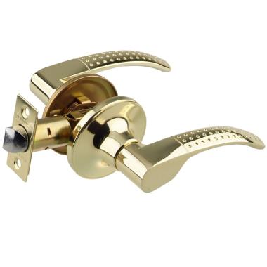 Ручка-защелка TRODOS ЗВ6-05 б/ключа, б/фиксатора Золото