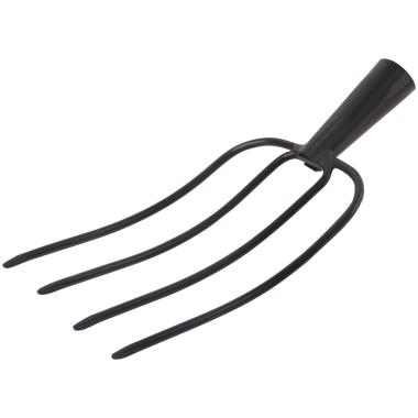 Вилы навозные 4 круглых зуба без черенка 180х300 мм