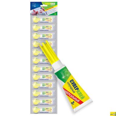 Супер-клей универсальный А.D.М. 3гр, 12шт/уп