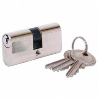 Цилиндр замка EL-60 (30/30) без вертушки Хром Vanger