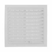 Решетка вентиляционная вытяжная с рамкой регулируемая 170*170 АБС-пластик 1717 РРП белая