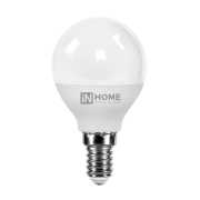 Лампа 8Вт Е14 4000К (шар) IN HOME
