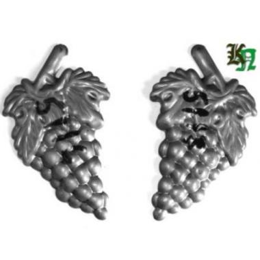 Ковка Виноград штампованный, 135х80х2мм. ПАРА 5116-17