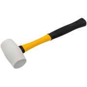 Киянка резиновая белая, фиберглассовая ручка 45 мм ( 230 гр ) ФИТ