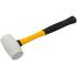 Киянка резиновая белая, фиберглассовая ручка 45 мм ( 230 гр ) ФИТ