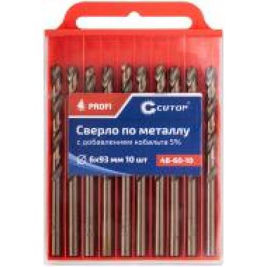 Сверло по металлу 6 x 93 мм, кобальт 5%, 10 шт/уп (ПОШТУЧНО), CUTOP Profi