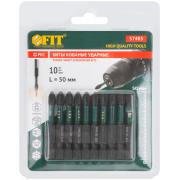 Биты торсионные кованые, сталь s2, односторонние 50 мм PH2, ФИТ Профи (10 шт/уп), ПОШТУЧНО