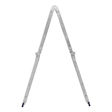 Лестница шарнирная алюминиевая, 4 х 4 ступени (h=1,20м; max h=4,64м) до 120 кг Россия, Сибртех