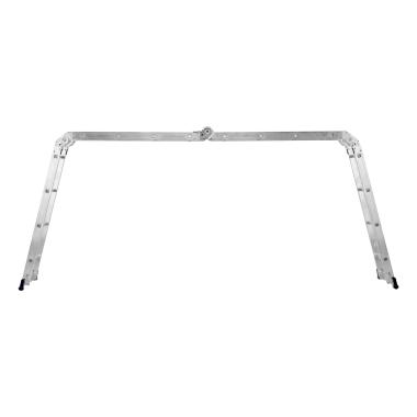 Лестница шарнирная алюминиевая, 4 х 4 ступени (h=1,20м; max h=4,64м) до 120 кг Россия, Сибртех