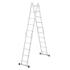 Лестница шарнирная алюминиевая, 4 х 5 ступеней,(L=1.52m max h=5.76m) Россия, Сибртех