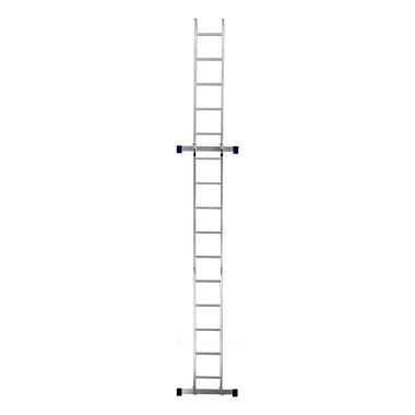 Лестница шарнирная алюминиевая, 4 х 5 ступеней,(h=1.52м max h=5.76м) до 120 кг Россия, Сибртех