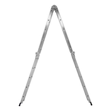 Лестница шарнирная алюминиевая, 4 х 5 ступеней,(h=1.52м max h=5.76м) до 120 кг Россия, Сибртех