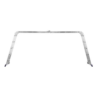 Лестница шарнирная алюминиевая, 4 х 5 ступеней,(h=1.52м max h=5.76м) до 120 кг Россия, Сибртех