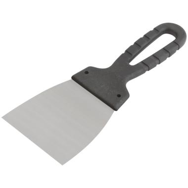 Шпатель, лезвие нержавеющая сталь, пластиковая ручка 80 мм MOS