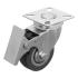 Колесо поворотное с тормозом, диаметр 50 мм, крепление  платформенное// Сибртех