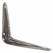 Кронштейн угловой с ребром, 150х200 мм, хром Сибртех