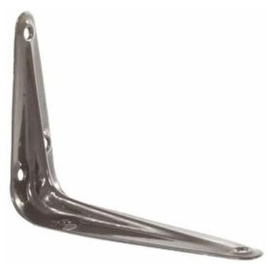 Кронштейн угловой с ребром, 150х200 мм, хром Сибртех